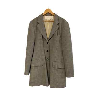 Escada Margaretha Fey VINTAGE long womens blazer wool 42