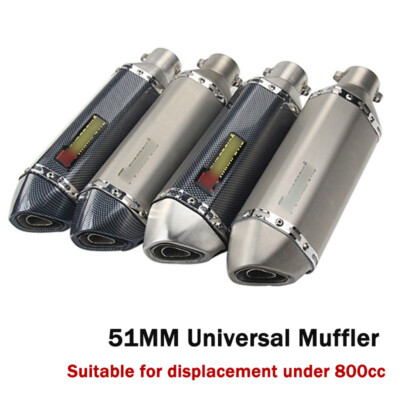 38-51mm Universal Modified Exhaust Tips Muffler Pipe Silencer For Motorcycle ATV