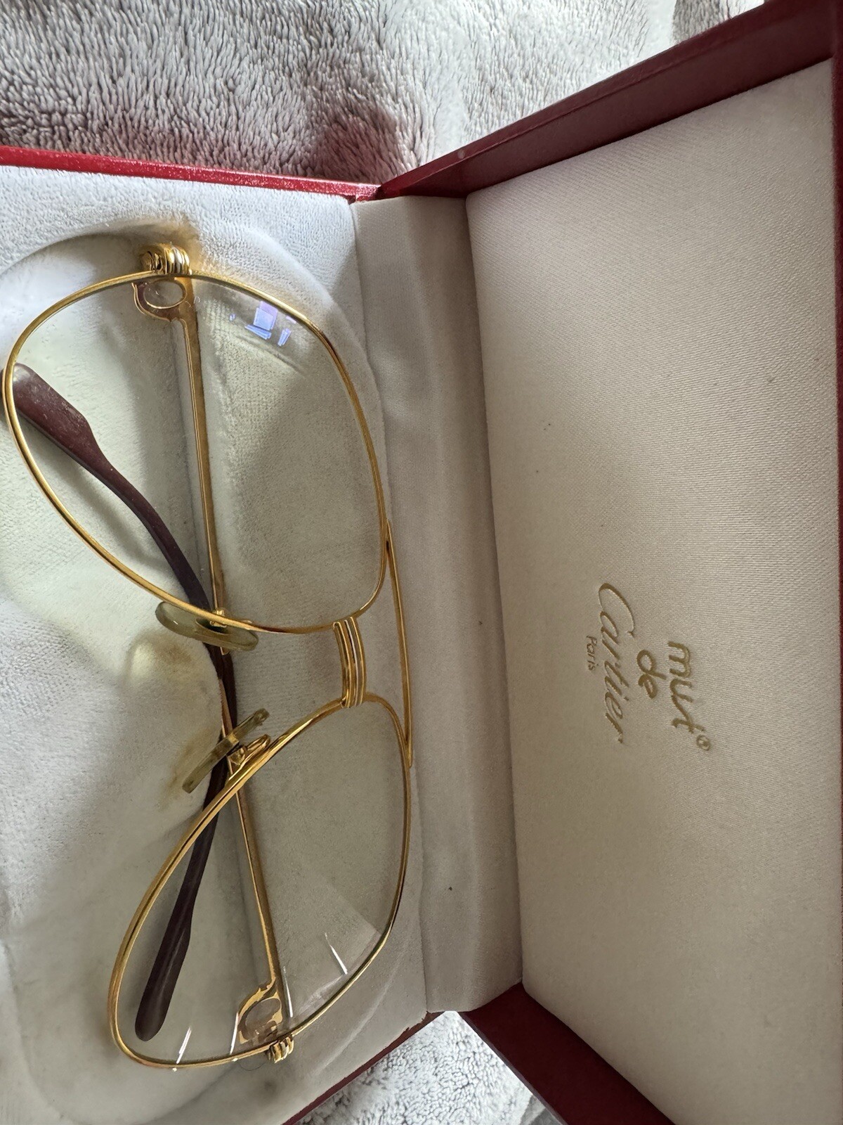 Cartier Santos Rolled Gold Vintage  Sunglasses  Frames 100percent  Genuine . . image 9