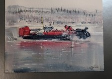 Hovercraft Postcard Ap188 Canadian Coastguard Unit Canada 8 Inch Hover Mail