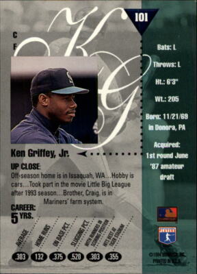 1994 Studio #101 Ken Griffey Jr. - NM-MT | eBay