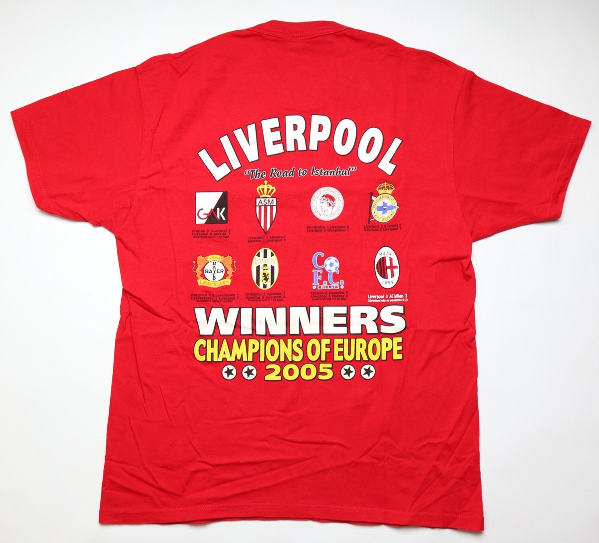 Liverpool イスタンブール2005シリーズ 2XLサイズ 新品未使用 LIVERPOOL CL CHAMPIONS 2005 ISTANBUL GRAPHIC TEE SHIRT