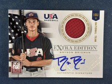 2012 Elite Extra Bryson Brigman Autograph Jersey Team USA 001/249