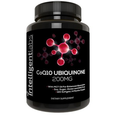 Intelligent Labs CoQ10 Ubiquinone 200mg Softgels | Coenzyme Q10 with MCT Oil ...