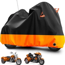 Trike Motorcycle Cover, Outdoor Waterproof Vehicle Cover with Windproof Buckle R
