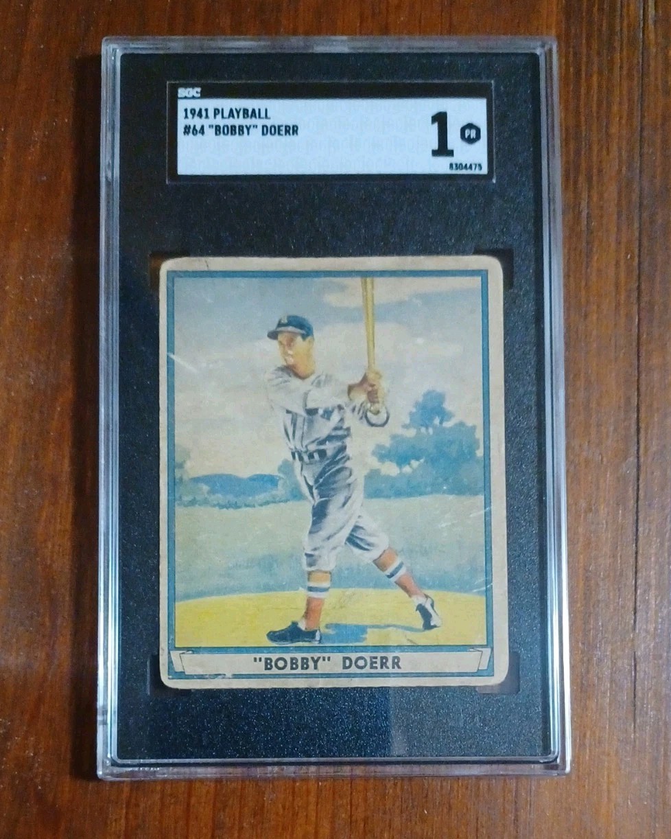 1941 Playball #64 Bobby Doerr SGC 1