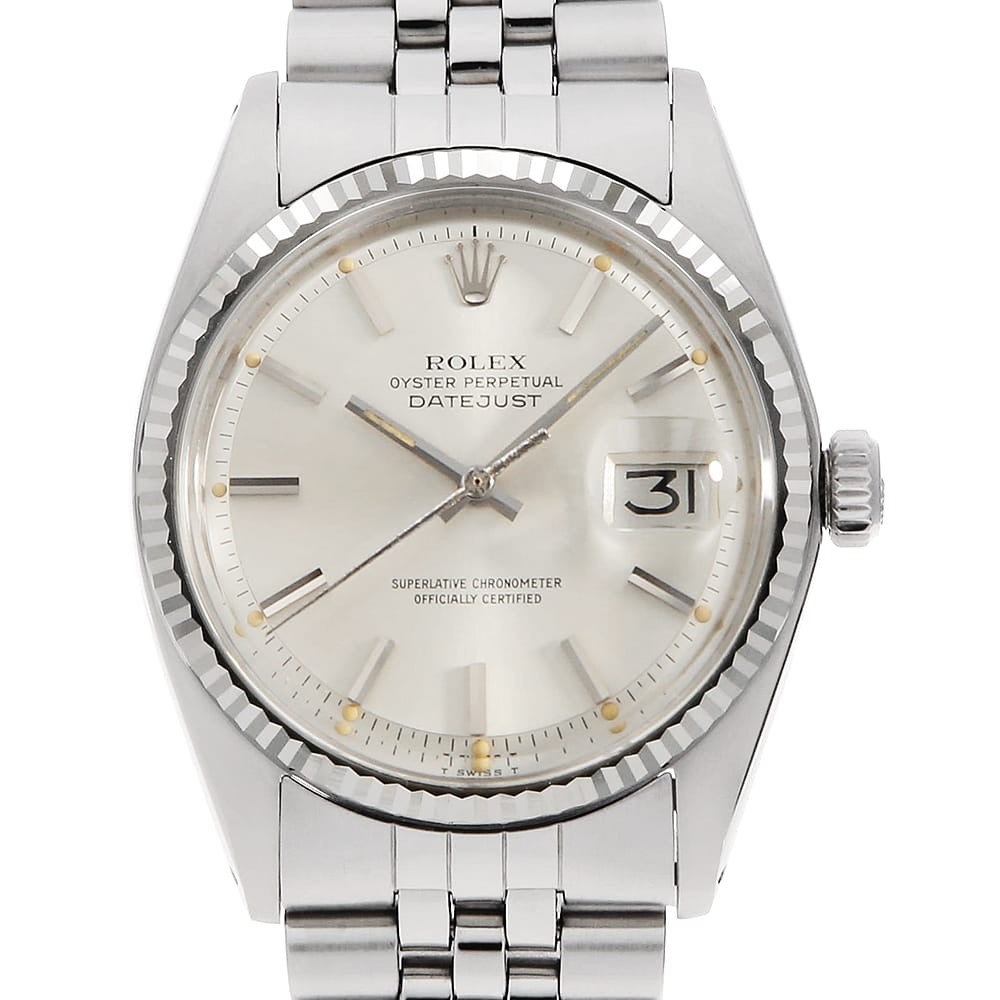ROLEX Datejust 1601 Silver Bar All