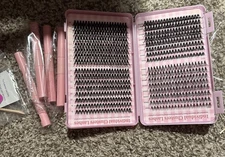 MIAOJIE DIY Segmented False Eyelash Set Large Capacity Cluster Eyelash Book  