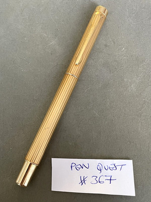 Vintage Pen Quest Gold Finish Faserspitze Stift, Schmidt Fine Liner