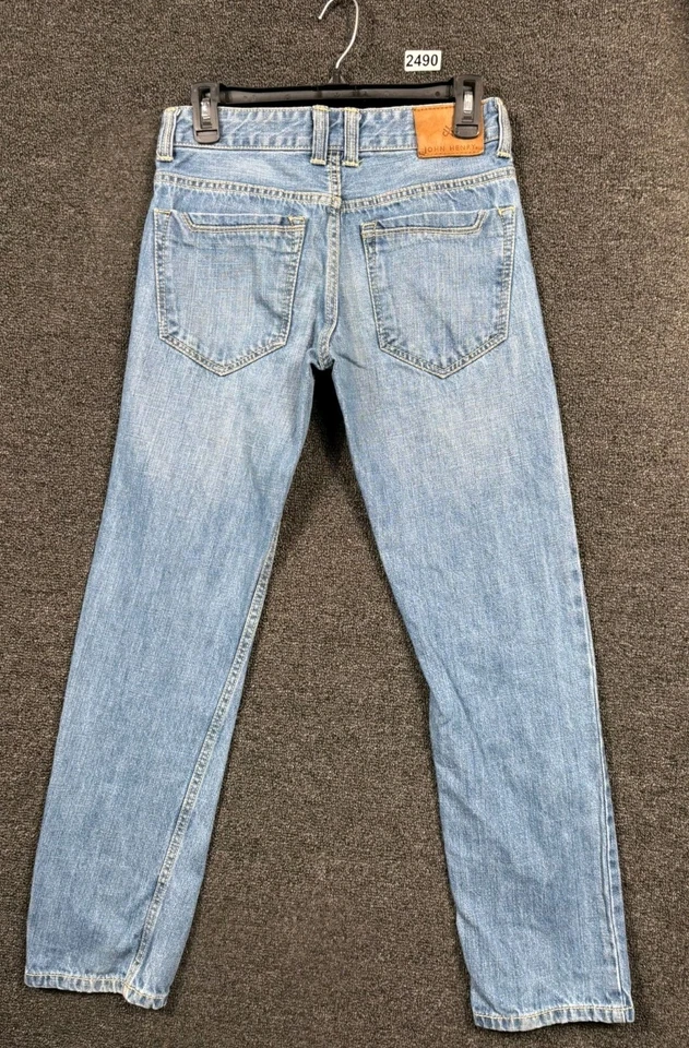 Pantalones de mezclilla ajustados John Henry para hombre talla 29 azul lavado medio tiro medio elásticos  Foto 2 de 4