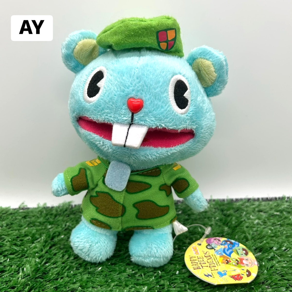 Mondo Media 2011 SK Japan Happy Tree Friends Flippy Plush TAG