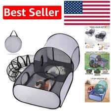 39"L Indoor/Outdoor Cat Playpen with Zipper Closure - Comfort  Style Combined