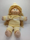 Cabbage Patch doll 1982 head mold 1, long hair dark blonde yellow knit outfit