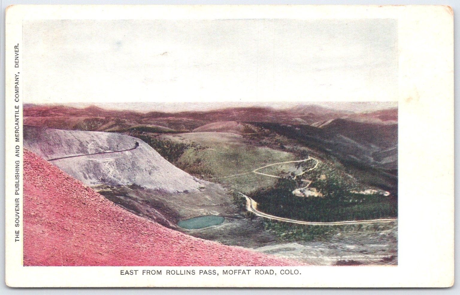 Vintage Postcard East from Rollins Pass Moffat Road Colorado Scenic View