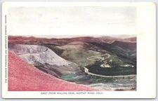 Vintage Postcard East from Rollins Pass Moffat Road Colorado Scenic View