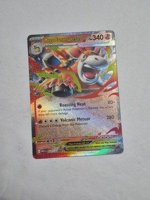 Mega Camerupt ex 022/132 Double Rare Mega Evolution Pokemon Holo Near Mint