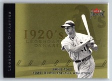 2002 Fleer Premium Legendary Dynasties #5 Jimmie Foxx Philadelphia Athletics
