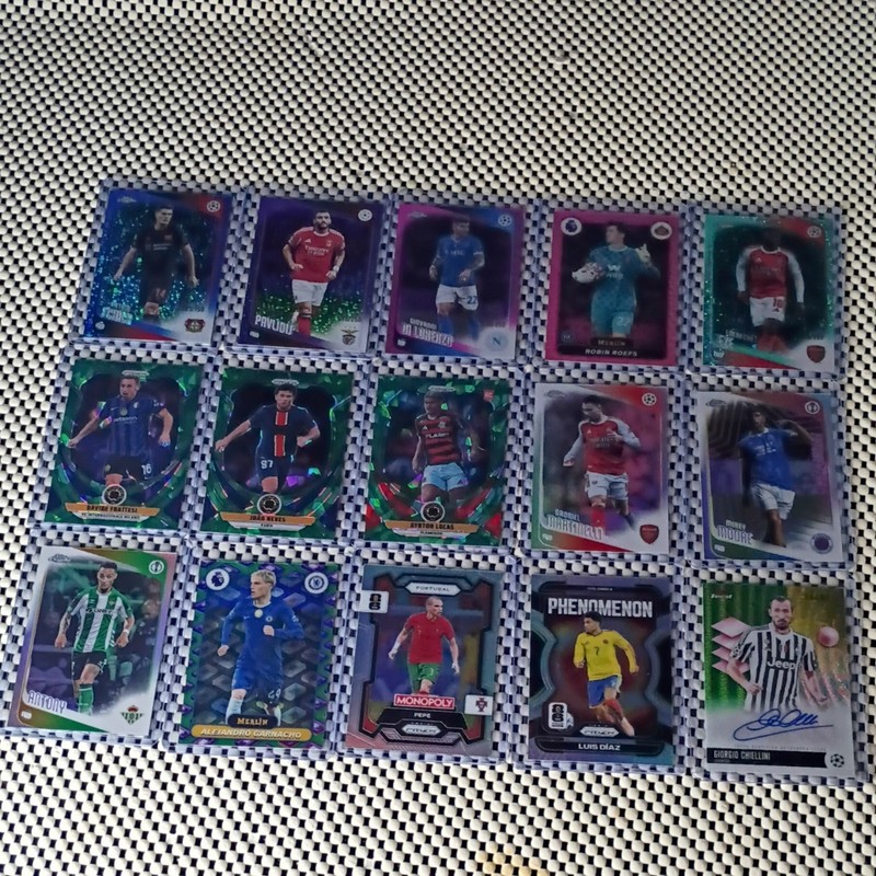 Topps 2023-26 UCL 15-Card Lot Chrome/Finest/Merlin/Prizm #’d Chiellini Auto/99