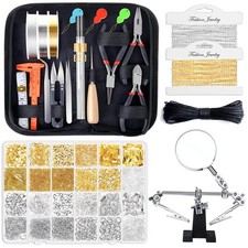 Jewelry Making Supplies Kit for Adults, Jewelry Making Tools with Earring Hoo...