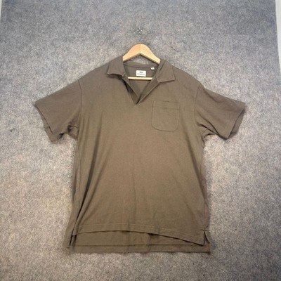 Uniqlo x Engineered Garments Polo Shirt Size Medium Shirt Olive Khaki New York