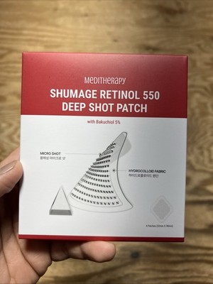 K-Beauty Korean MEDITHERAPY Shumage Retinol 550 Deep Shot 4 Patch 11/2026