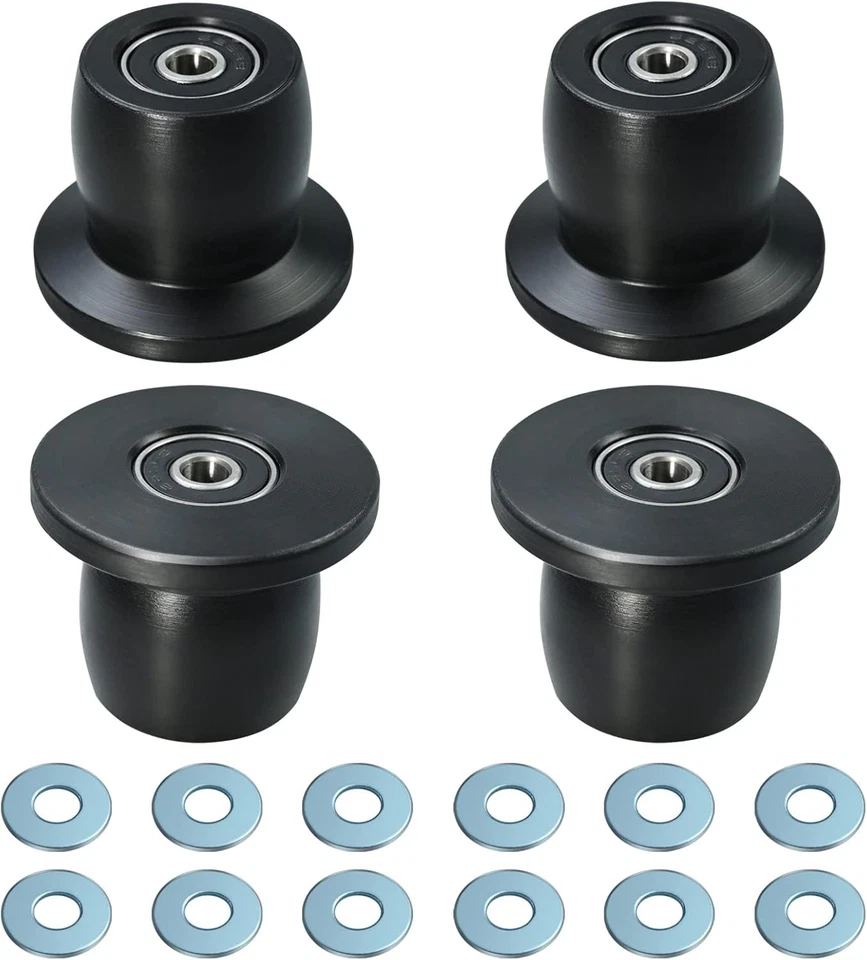 VSTTAR Qty.4 Machined Wheels/Rollers with Total Gym , Fits Models XL, XLS, & Fit wit