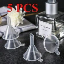 5pcs Mini Liquid & Perfume Packing Funnel – Easy Transfer Tool for Bottling Use