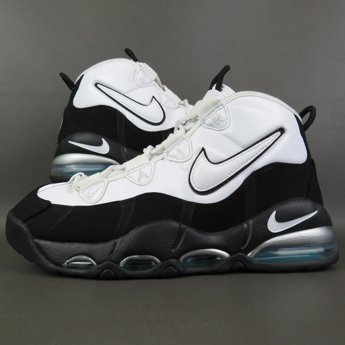 Vintage 2007 Nike Uptempo Zoom White Black Basketball Shoes Men\'s US Size 11 Nike Air Max Uptempo Zoom Retro Black for Sale  main image 2