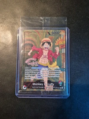 Carte One Piece TCG - Monkey D. Luffy OP13-001-Musée Grévin Paris Exclusive - Photo 1/2