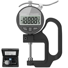 Neoteck Digital Thickness Gauge 0-1"/0.0005", Silver 