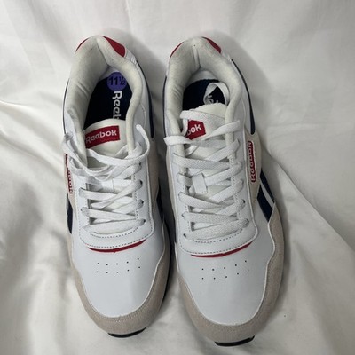 Reebok  Classic HarmanRun/White/Peacot/ChineseRedMen s Size11.5 New with scuffs 