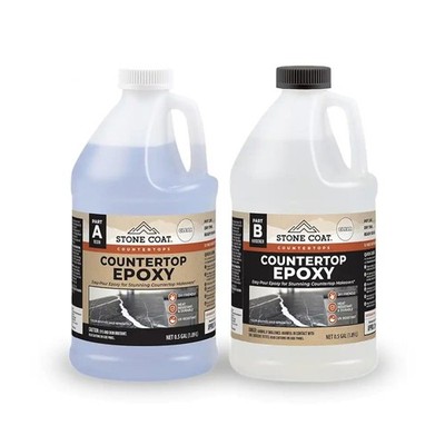 Stone Coat Countertops Clear Epoxy Resin Kit 1 Gal UV, Scratch  Heat