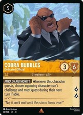 Disney Lorcana Winterspell - 14 Cobra Bubbles Dedicated Official Rare Non Foil