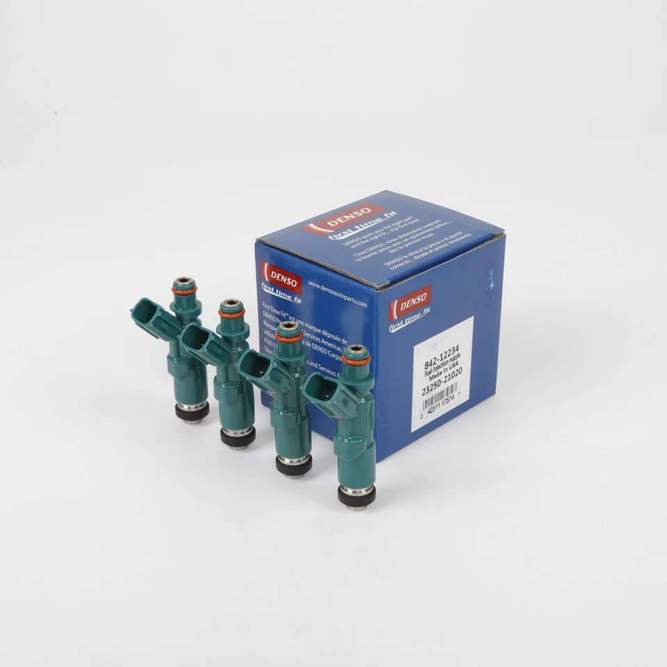 4 piezas inyectores de combustible DENSO 23250-21020 para Toyota Prius Scion 2000-09 xA xB nuevos Foto 2 de 4