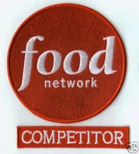 FANCY DRESS PARTY HALLOWEEN COSTUME PROP: FOOD NETWORK COMPETITOR 2-PATCH SET