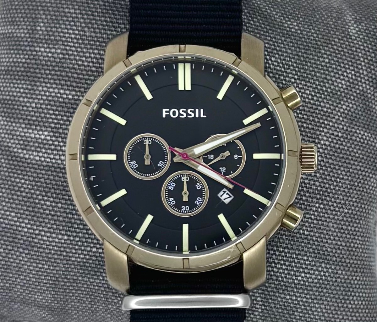 Chronograph Fossil 40mm Mens Watches Fossil BQ-2008 Men's Analog