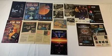 collection/lot of sixteen STAR TREK ADS ~ 1975-2009
