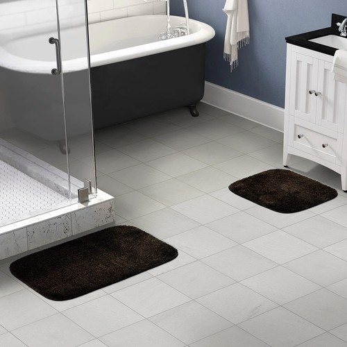 Garland Rug Traditional Bath Rug Set, 4-Piece, Chocolate 4-Piece Set - Picture 5 of 6