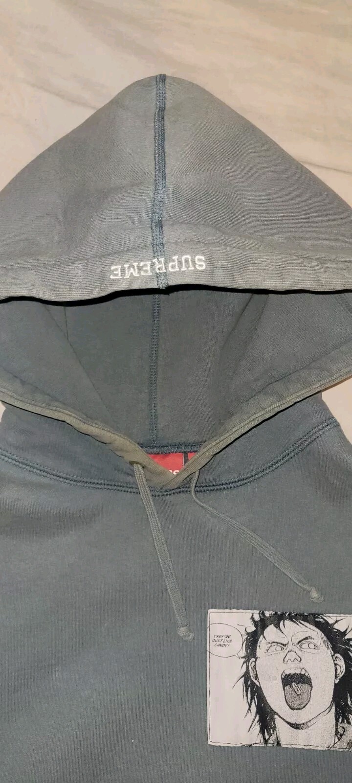 Supreme x Akira Patches Hoodie Slate Medium FW17 image 4