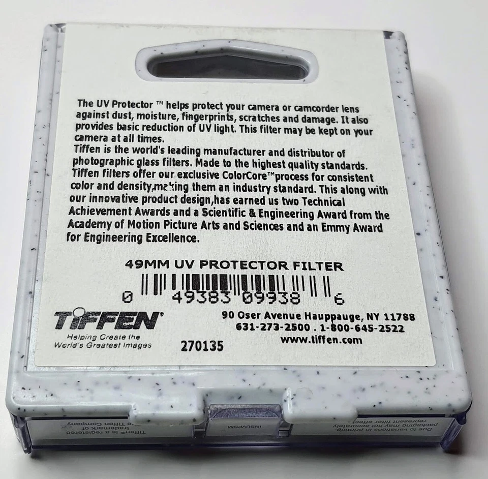 Genuine Tiffen 49mm UV Glass Lens Filter 49 mm Safety Glass Protector Protection - Image 2 of 2