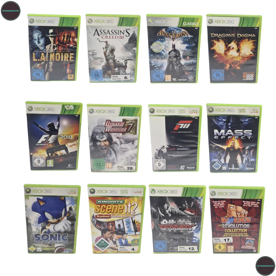 Microsoft XBOX 360 Spiele PAL Auswahl Assassins Creed Batman Sonic Tekken etc. - Bild 1 von 1