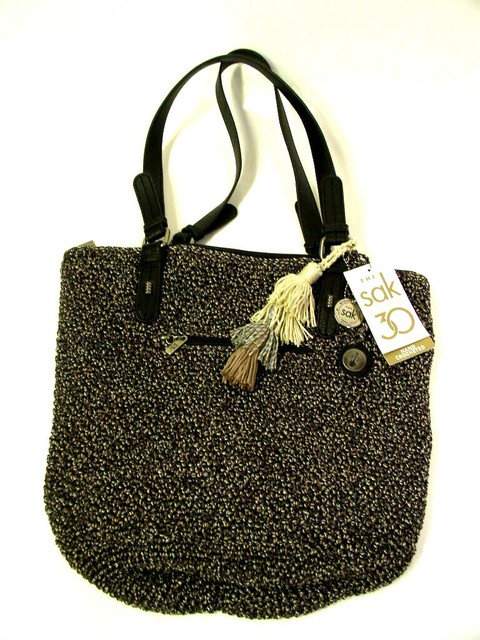sak silverwood crochet shopper