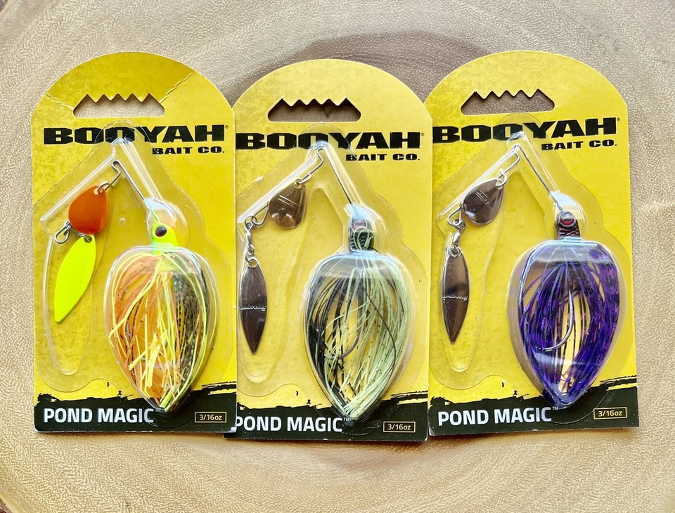 Booyah Pond Magic (Lote de 3) Spinnerbait, Bajo, ¡Nuevo! ¡Envío gratis! ¡NUEVO CON ETIQUETAS! Foto 3 de 4