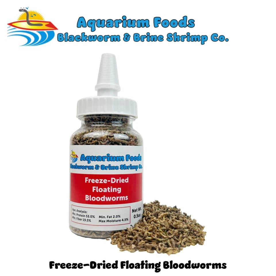Freeze-Dried Floating Bloodworms, Tropicals, Marines, Discus, Carnivorous Plants - Image 2 of 4