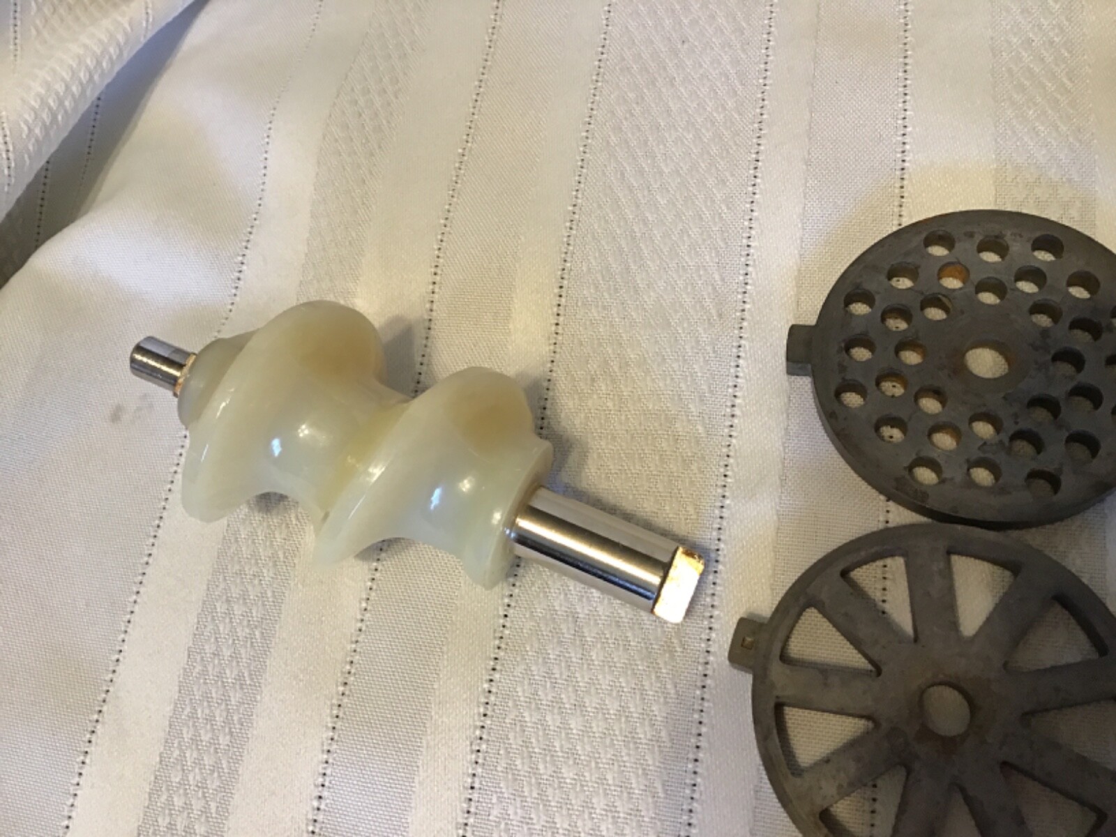 Vintage Oster Meat Grinder Attachment for Regency Kitchen Center cream