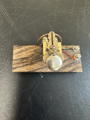VINTAGE MORSECODE SCHLÜSSEL HOME BREW MIT EIGENTLICHEM SCHLÜSSEL