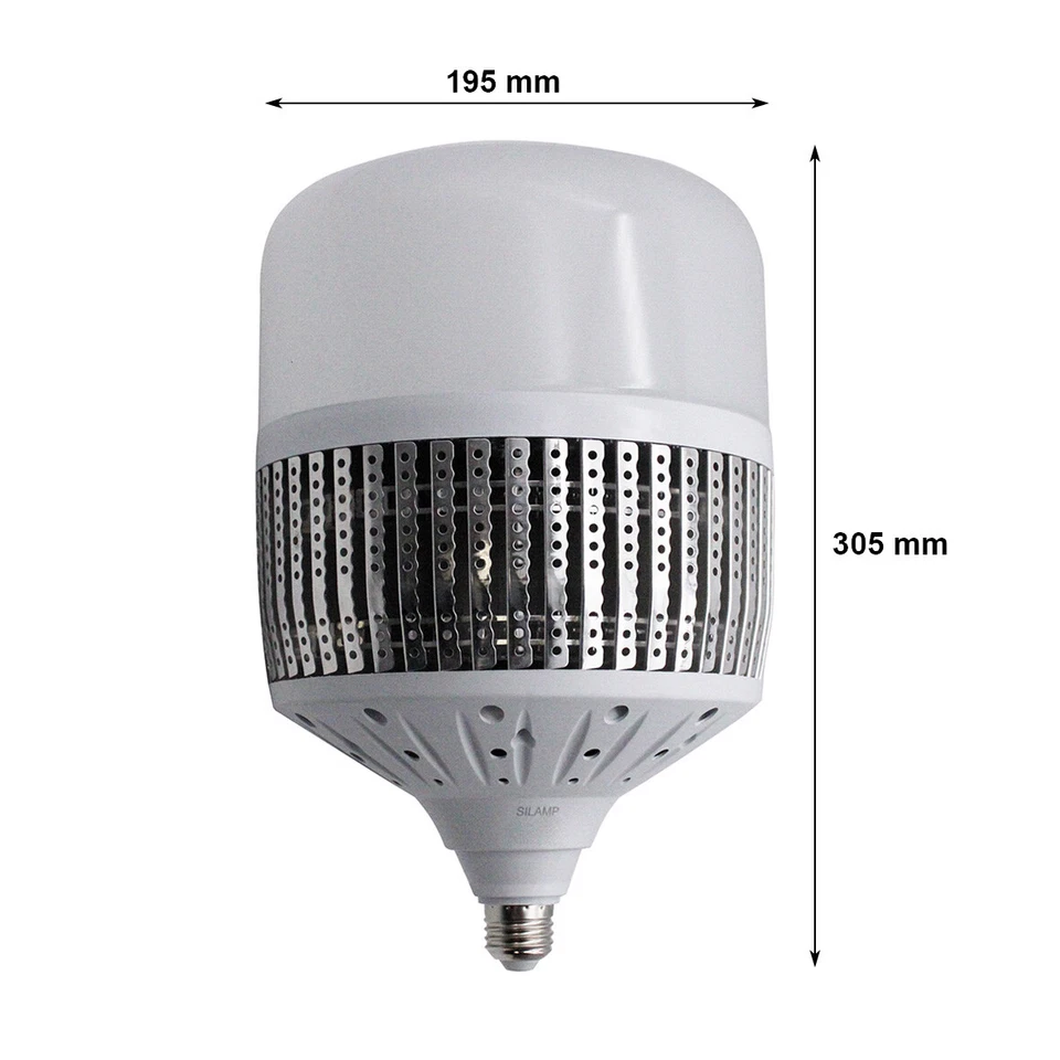 LAMPADINA A LED 200W 220V ATTACCO GROSSO E27 E40 IP20 USO INDUSTRIALE - Immagine 3 di 4