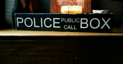 Tardis Police Public Call Box Sign