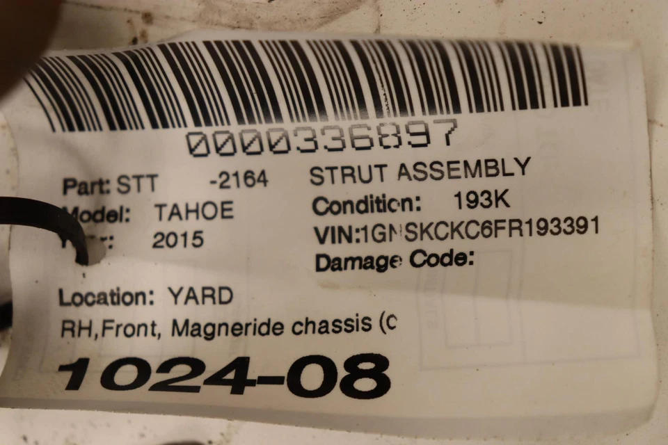 2015-2020 CHEVY TAHOE FRONT PASSENGER RIGHT SUSPENSION SHOCK STRUT ABSORBER OEM - Image 4 of 4