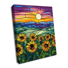 Ideyka Painting by Numbers kit A field of sunflowers KHO5132